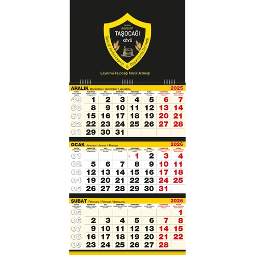 Büyük Boy Gemici Takvim