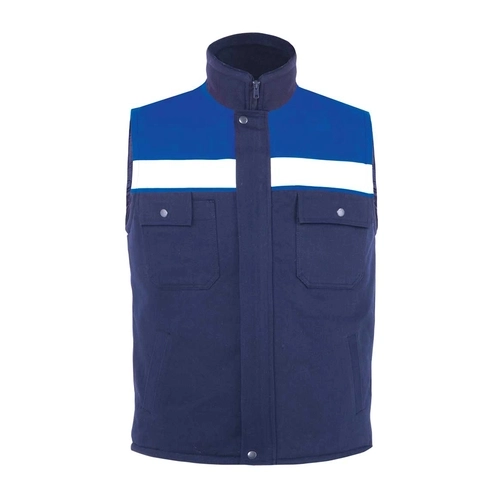 Gabardin Yelek Kışlık Lacivert - Saks Mavi